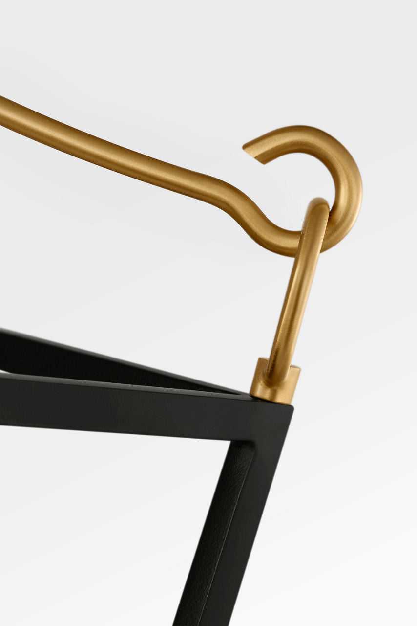 Visual Comfort Studio Canada - KSC1183MBK - Three Light Lantern - Carlyle - Midnight Black | Burnished Brass