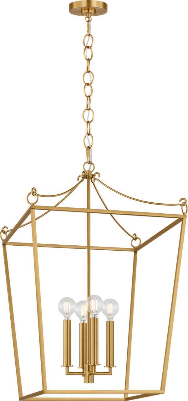 Visual Comfort Studio Canada - KSC1174BBS - Four Light Lantern - Carlyle - Burnished Brass | Burnished Brass