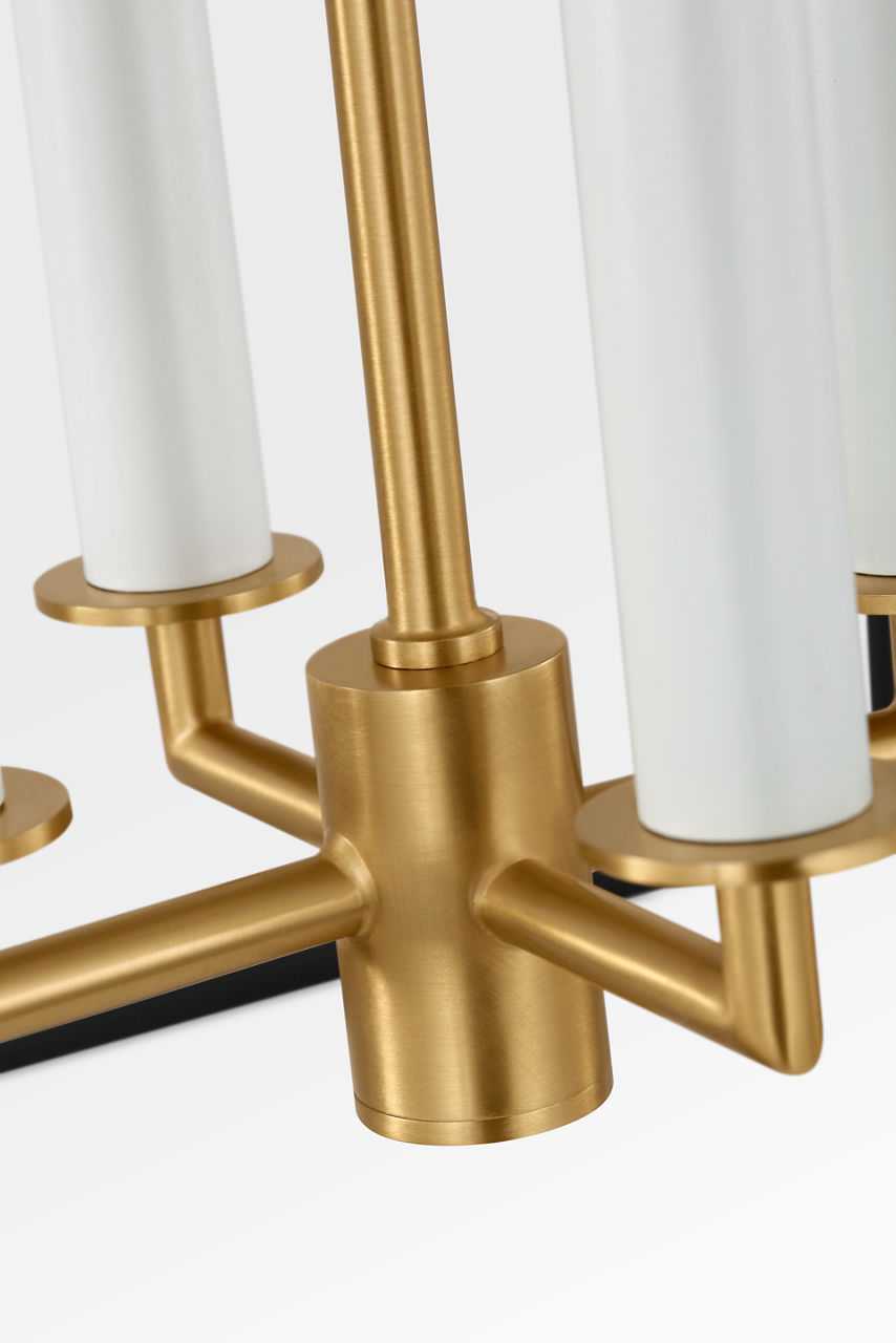 Visual Comfort Studio Canada - KSC1174MBK - Four Light Lantern - Carlyle - Midnight Black/Burnished Brass