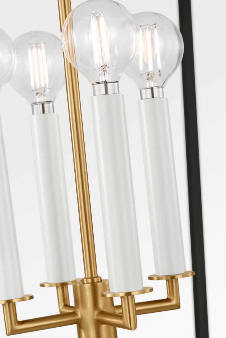 Visual Comfort Studio Canada - KSC1174MBK - Four Light Lantern - Carlyle - Midnight Black/Burnished Brass