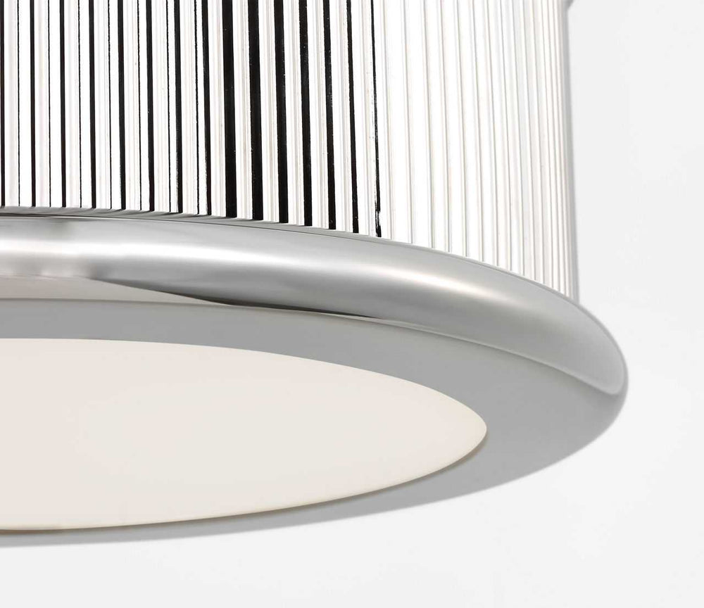 Visual Comfort Studio Canada - PCF1033PN - Three Light Flush Mount - Ritz - Polished Nickel/Polished Nickel