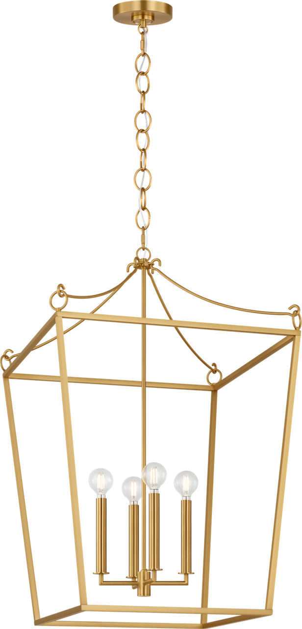 Visual Comfort Studio Canada - KSC1194BBS - Four Light Lantern - Carlyle - Burnished Brass | Burnished Brass
