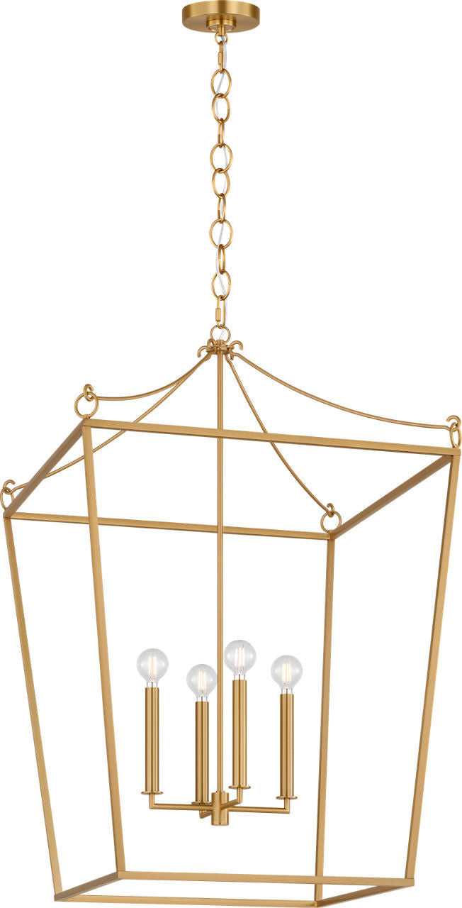 Visual Comfort Studio Canada - KSC1204BBS - Four Light Lantern - Carlyle - Burnished Brass | Burnished Brass