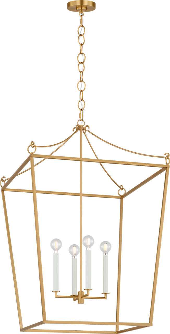 Visual Comfort Studio Canada - KSC1204BBS - Four Light Lantern - Carlyle - Burnished Brass | Burnished Brass