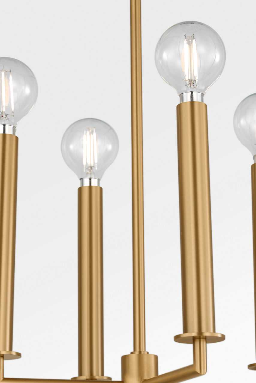 Visual Comfort Studio Canada - KSC1204MBK - Four Light Lantern - Carlyle - Midnight Black/Burnished Brass