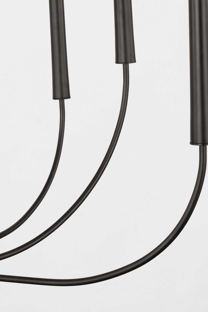 Visual Comfort Studio Canada - EC1198AI - Eight Light Chandelier - Lois - Aged Iron | Aged Iron