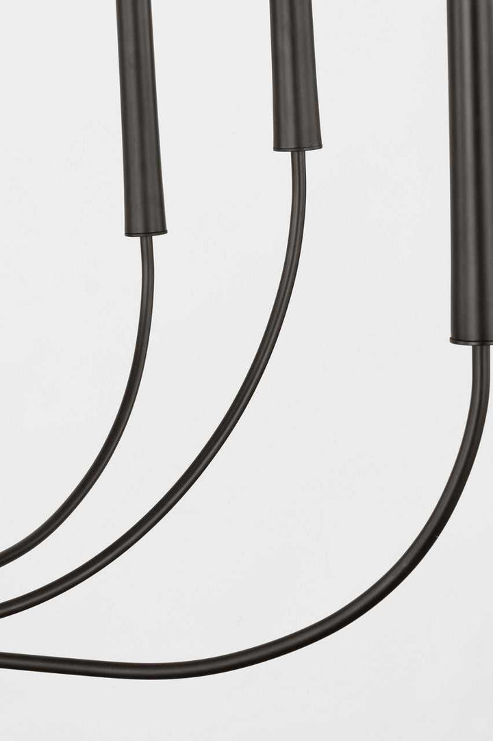 Visual Comfort Studio Canada - EC1198AI - Eight Light Chandelier - Lois - Aged Iron | Aged Iron