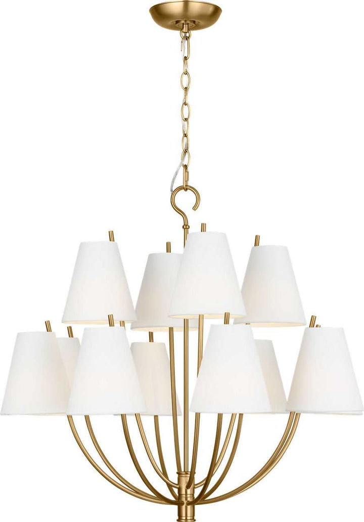Visual Comfort Studio Canada - CC18312BBS - 12 Light Chandelier - Marina - Burnished Brass | Burnished Brass