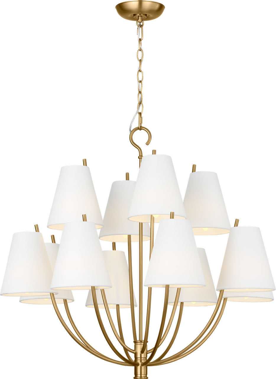 Visual Comfort Studio Canada - CC18312BBS - 12 Light Chandelier - Marina - Burnished Brass | Burnished Brass