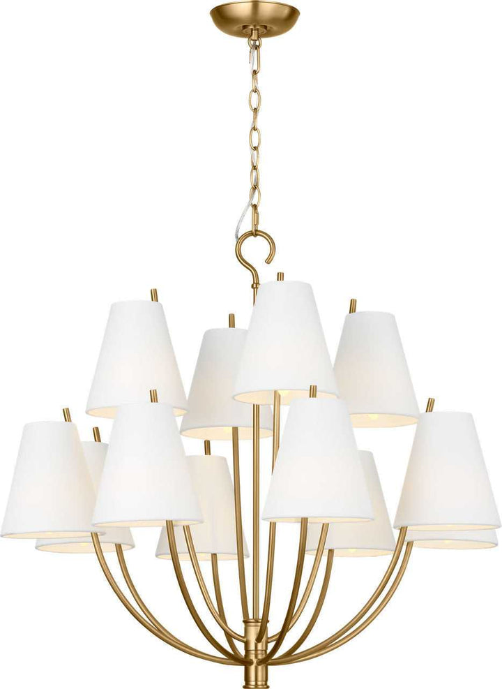 Visual Comfort Studio Canada - CC18312BBS - 12 Light Chandelier - Marina - Burnished Brass | Burnished Brass