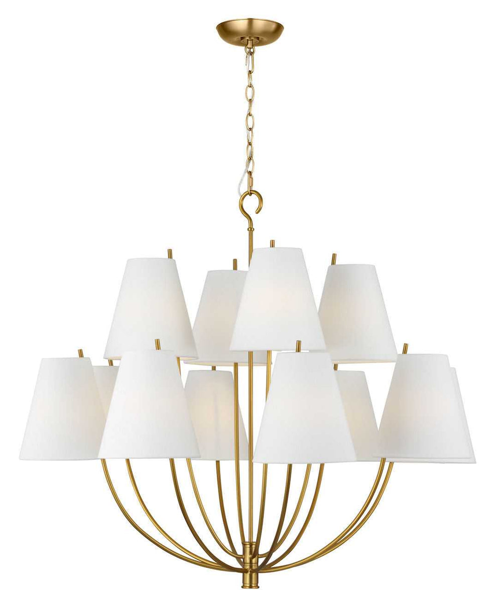 Visual Comfort Studio Canada - CC18412BBS - 12 Light Chandelier - Marina - Burnished Brass/Burnished Brass