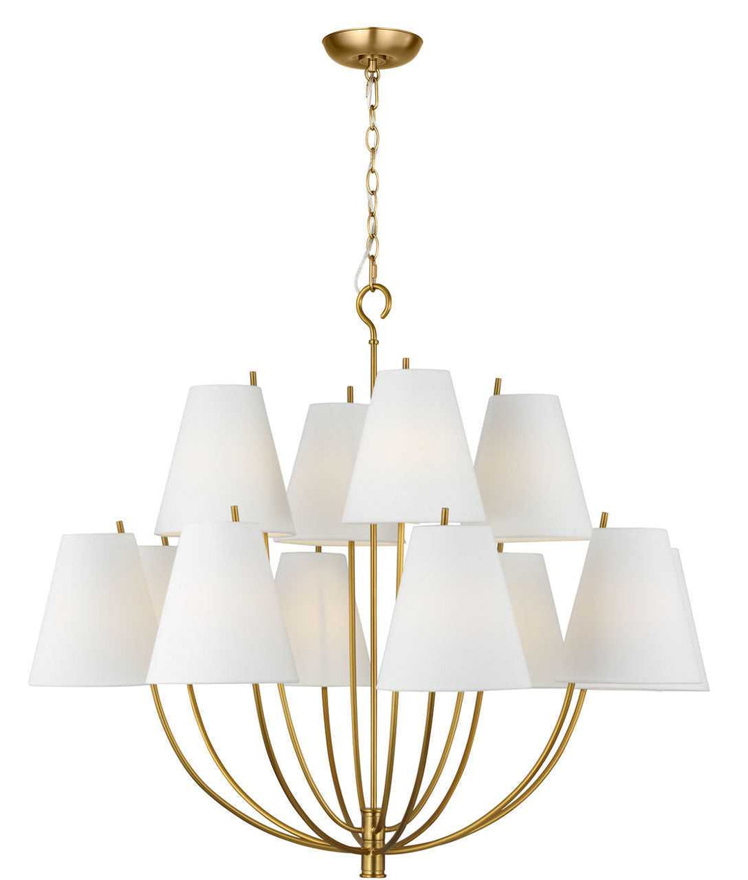 Visual Comfort Studio Canada - CC18412BBS - 12 Light Chandelier - Marina - Burnished Brass/Burnished Brass