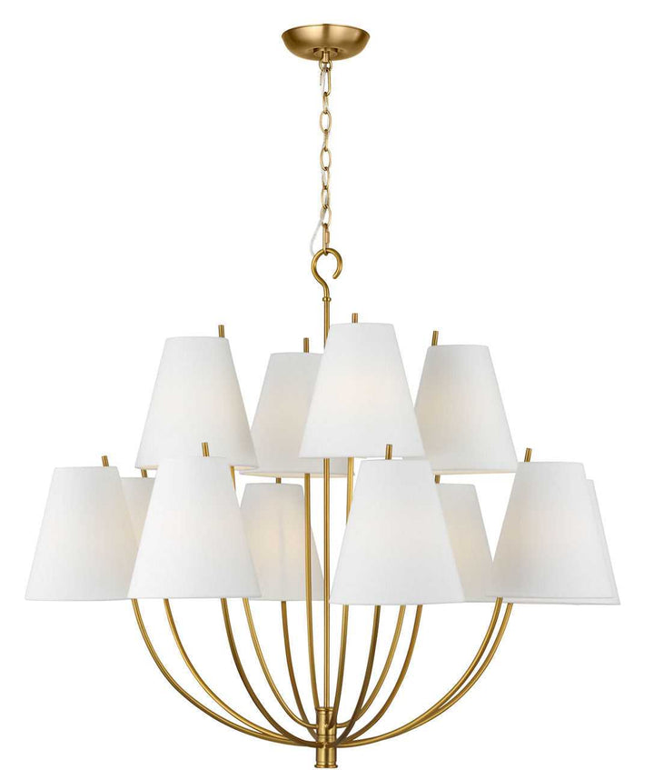 Visual Comfort Studio Canada - CC18412BBS - 12 Light Chandelier - Marina - Burnished Brass/Burnished Brass