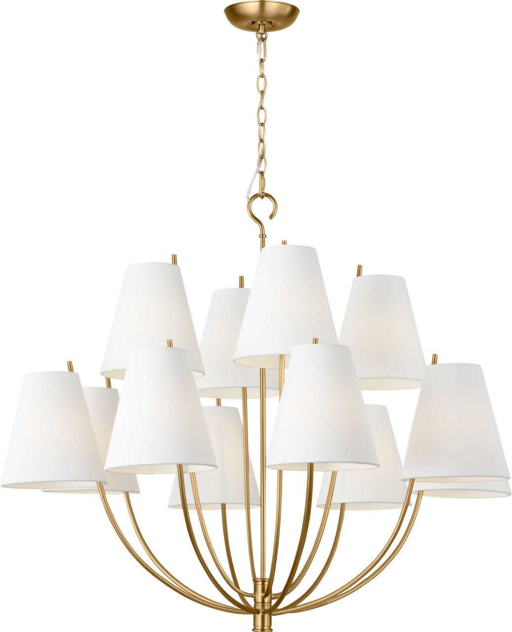 Visual Comfort Studio Canada - CC18412BBS - 12 Light Chandelier - Marina - Burnished Brass/Burnished Brass