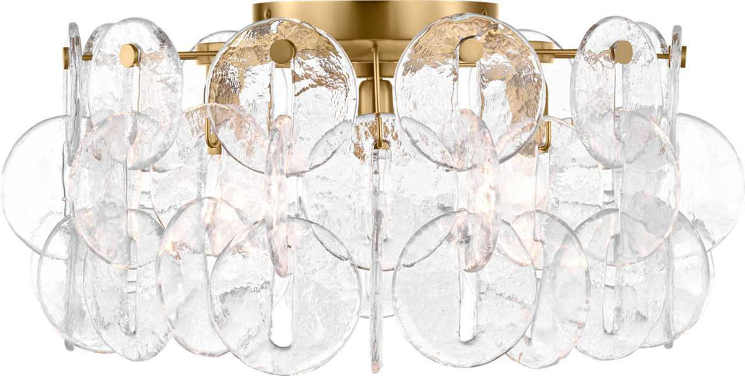 Visual Comfort Studio Canada - KSF1113BBS - Three Light Flush Mount - Candace - Burnished Brass | Burnished Brass