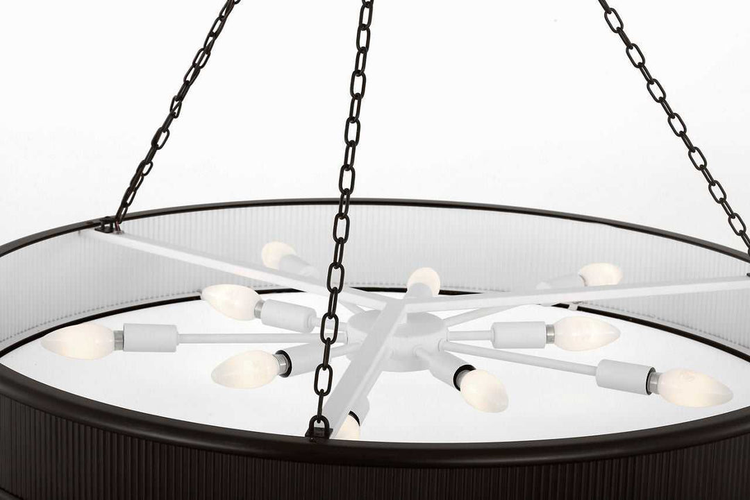 Visual Comfort Studio Canada - PCC10110AI - Ten Light Chandelier - Ritz - Aged Iroged Iron