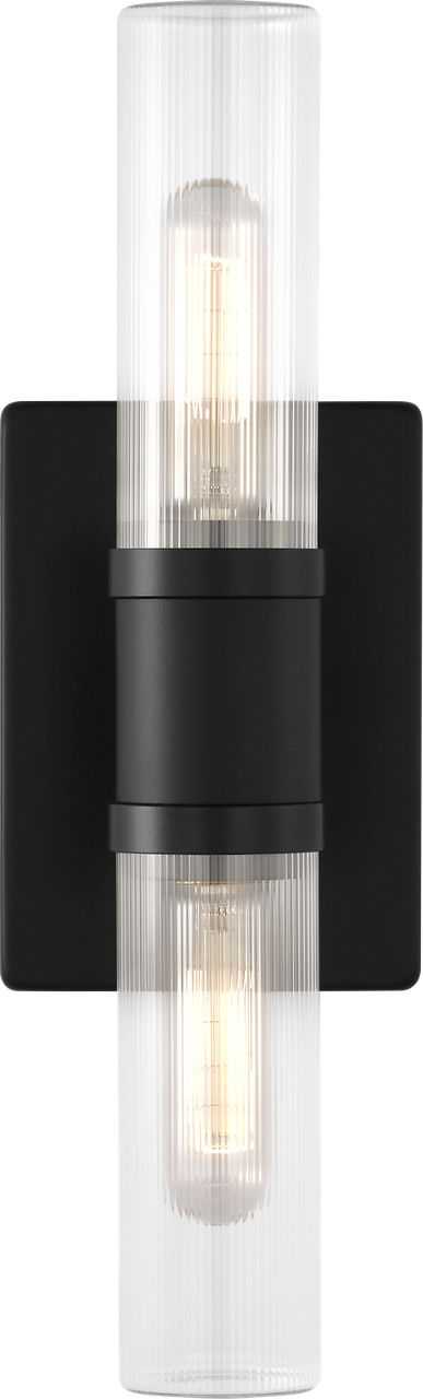 Visual Comfort Studio Canada - 4465002CF-112 - Two Light Vanity - Keaton - Midnight Black | Midnight Black