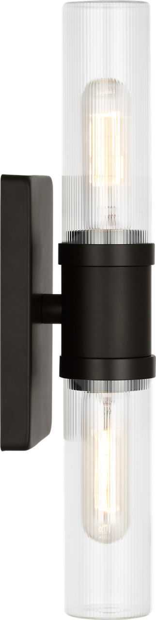 Visual Comfort Studio Canada - 4465002CF-112 - Two Light Vanity - Keaton - Midnight Black | Midnight Black
