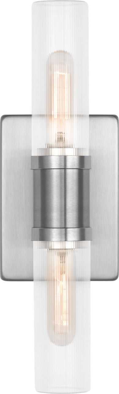 Visual Comfort Studio Canada - 4465002CF-962 - Two Light Vanity - Keaton - Brushed Nickel | Brushed Nickel