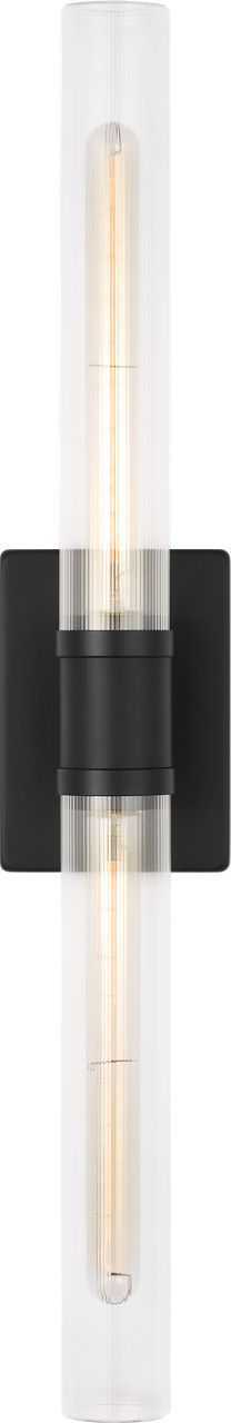Visual Comfort Studio Canada - 4665002CF-112 - Two Light Vanity - Keaton - Midnight Black | Midnight Black