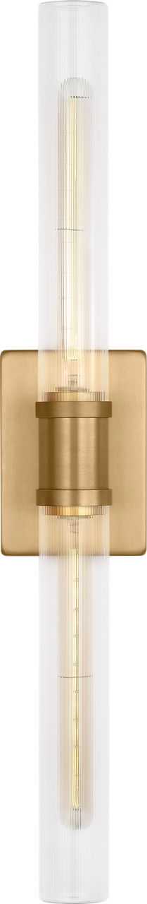 Visual Comfort Studio Canada - 4665002CF-848 - Two Light Vanity - Keaton - Satin Brass/Satin Brass