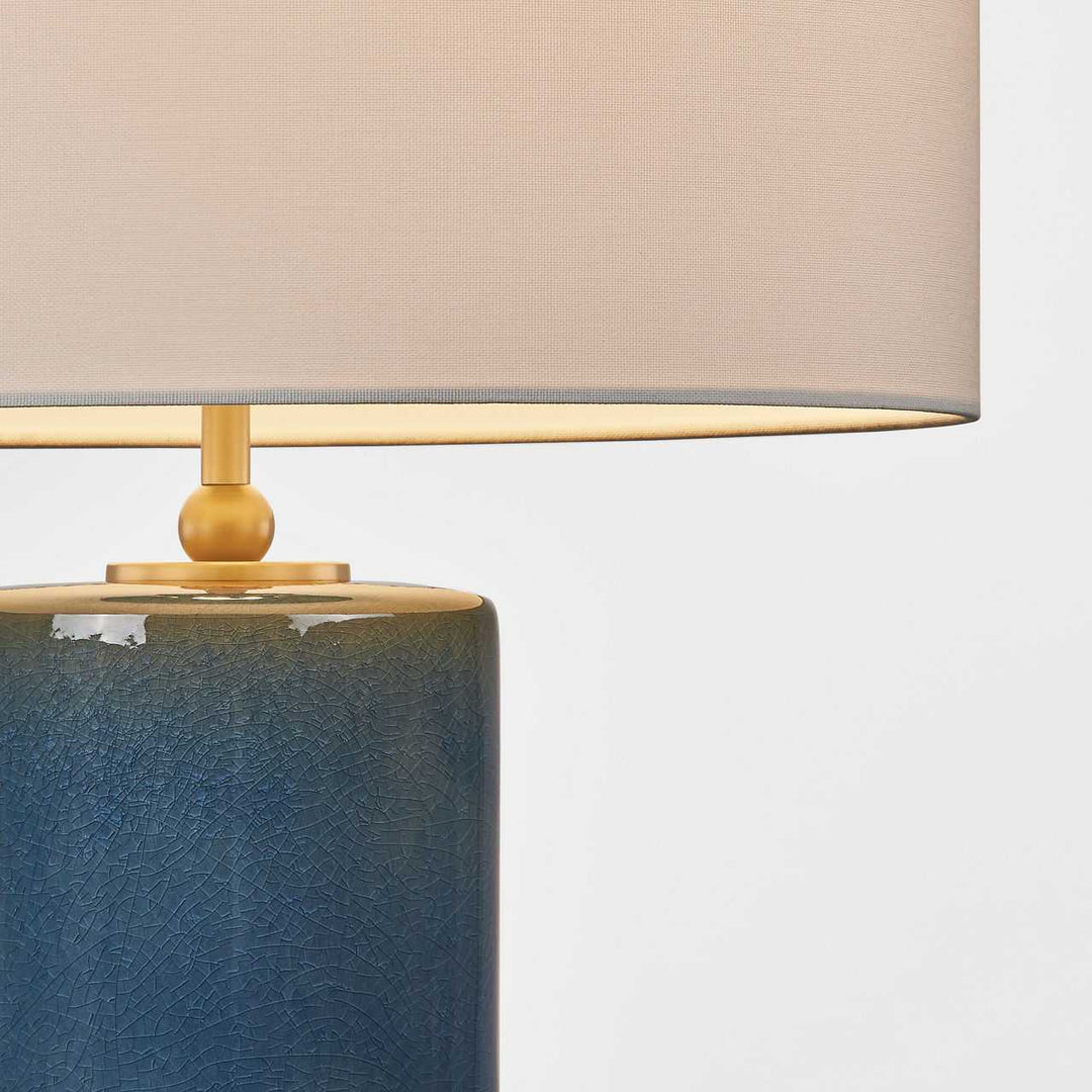 Visual Comfort Studio Canada - KST1241DOC - One Light Table Lamp - Lauren - Deep Ocean Crackle | Deep Ocean Crackle