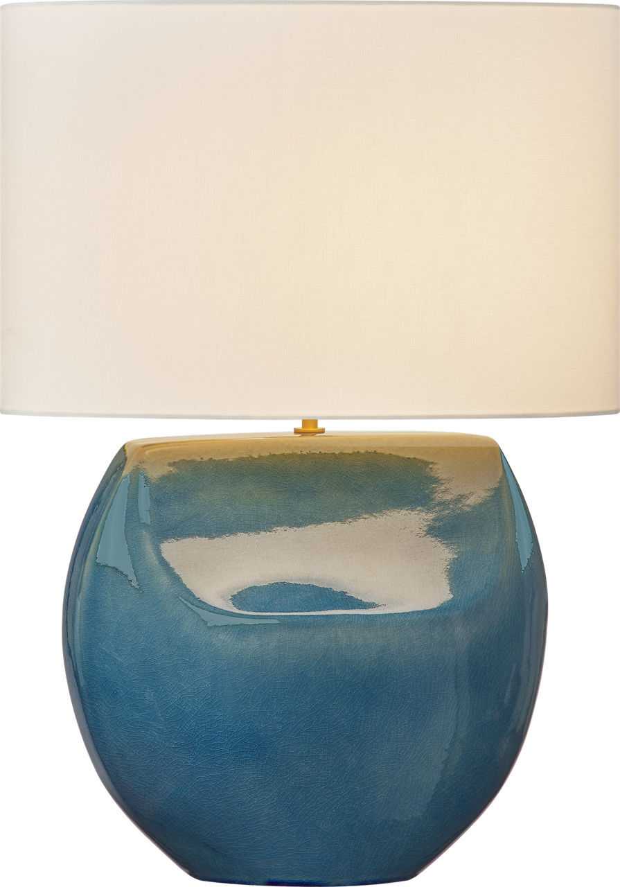 Visual Comfort Studio Canada - HT1161DOC - One Light Table Lamp - Pente - Deep Ocean Crackle | Deep Ocean Crackle