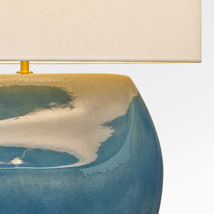 Visual Comfort Studio Canada - HT1161DOC - One Light Table Lamp - Pente - Deep Ocean Crackle | Deep Ocean Crackle