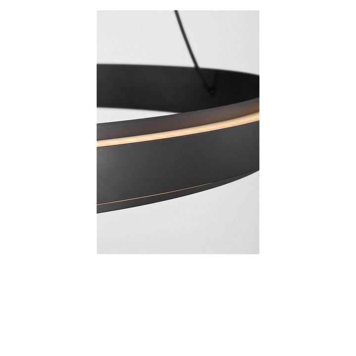 Aro LED Chandelier in Midnight Black Generation Lighting Canada