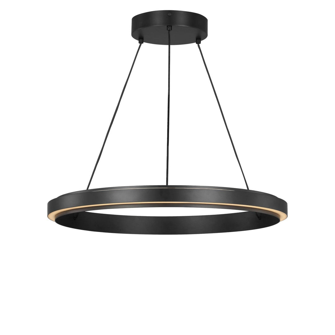 Aro LED Chandelier in Midnight Black Generation Lighting Canada