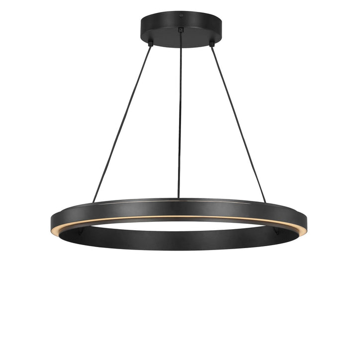 Aro LED Chandelier in Midnight Black Generation Lighting Canada