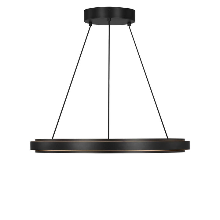 Aro LED Chandelier in Midnight Black Generation Lighting Canada