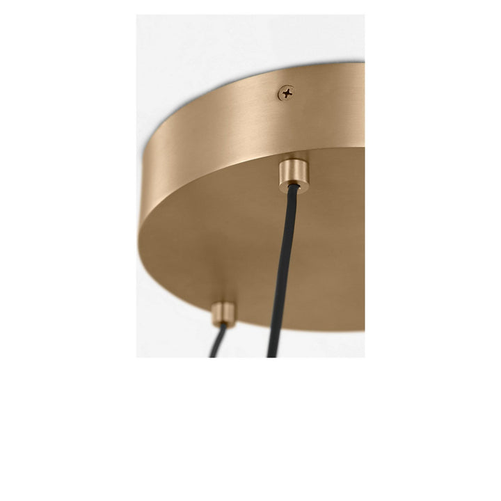 Aro LED Chandelier in Satin Brass Generation Lighting Canada