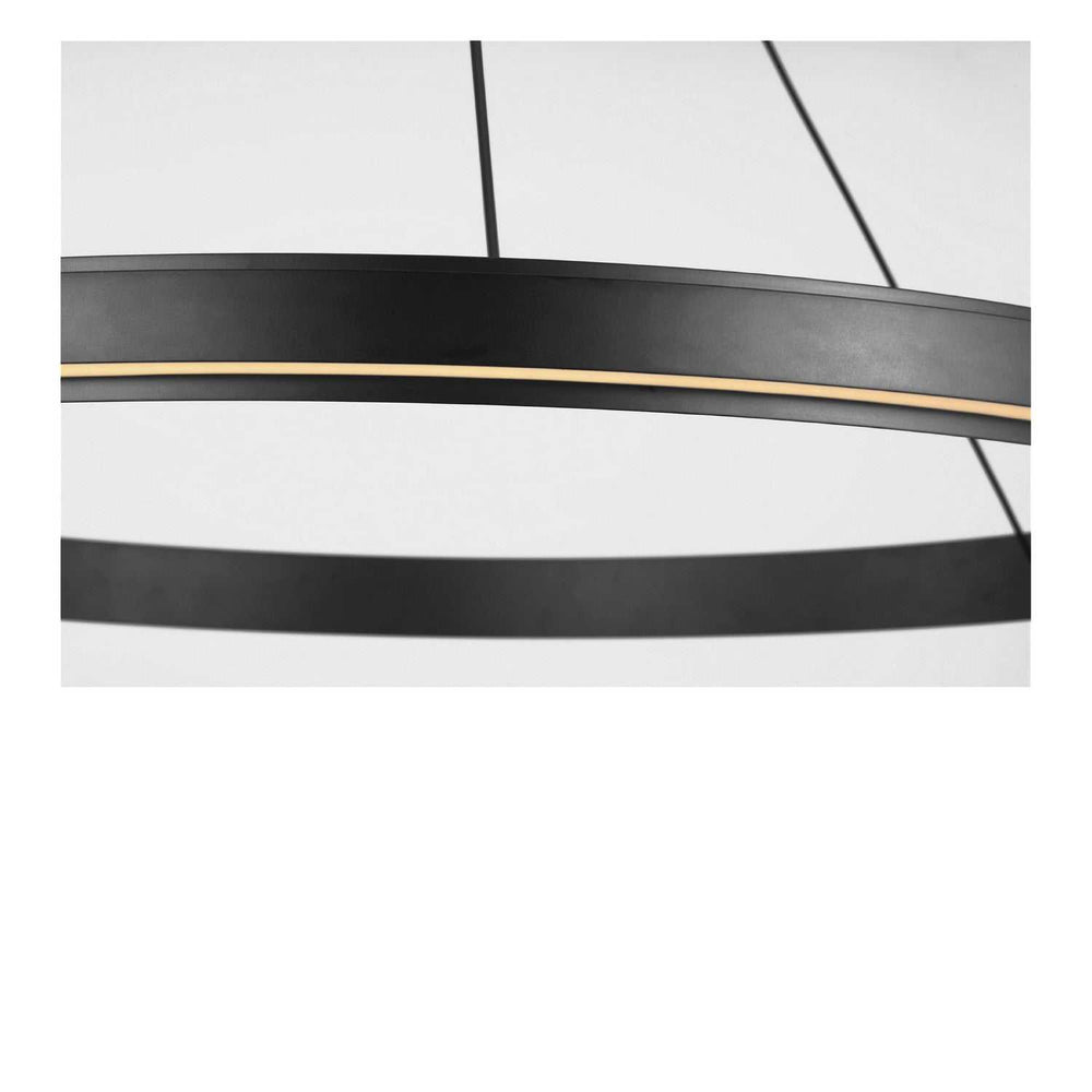 Aro LED Chandelier in Midnight Black Generation Lighting Canada