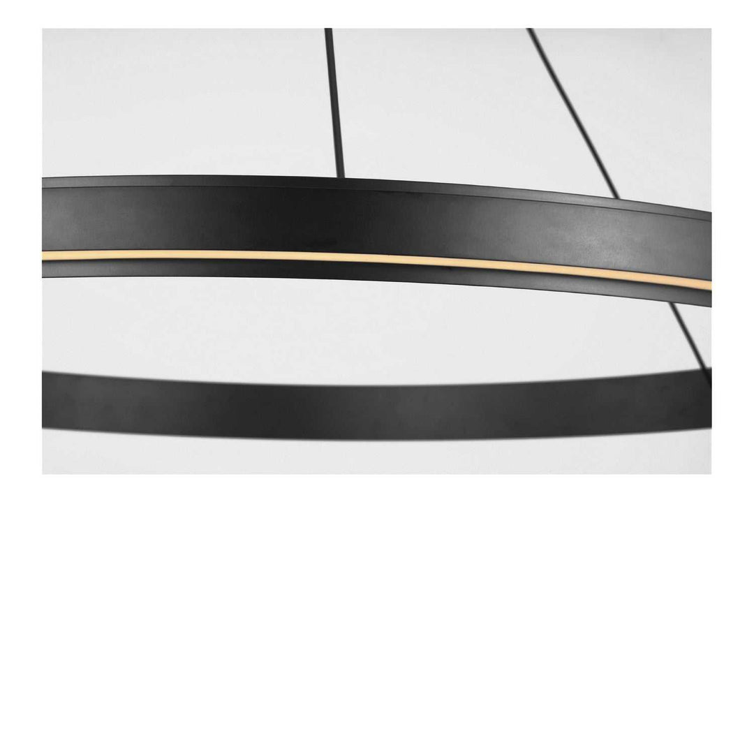 Aro LED Chandelier in Midnight Black Generation Lighting Canada