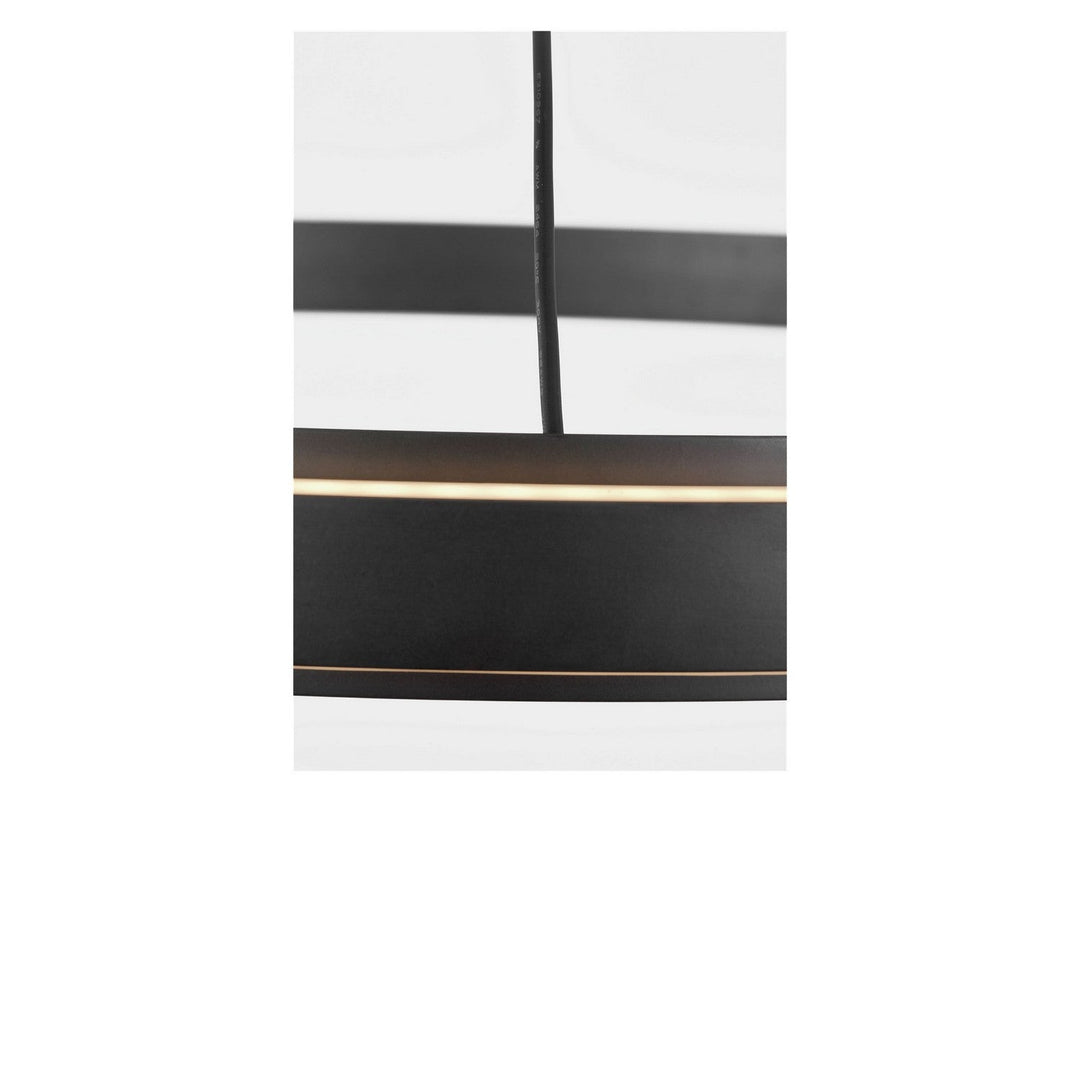 Aro LED Chandelier in Midnight Black Generation Lighting Canada