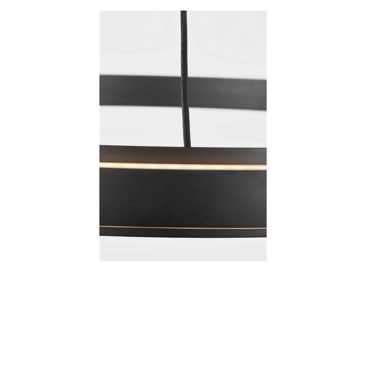 Aro LED Chandelier in Midnight Black Generation Lighting Canada