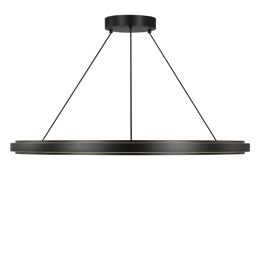 Aro LED Chandelier in Midnight Black Generation Lighting Canada