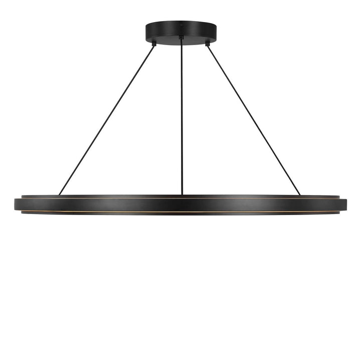 Aro LED Chandelier in Midnight Black Generation Lighting Canada