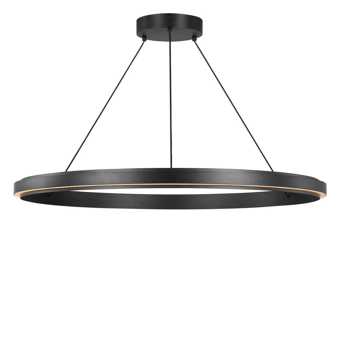 Aro LED Chandelier in Midnight Black Generation Lighting Canada