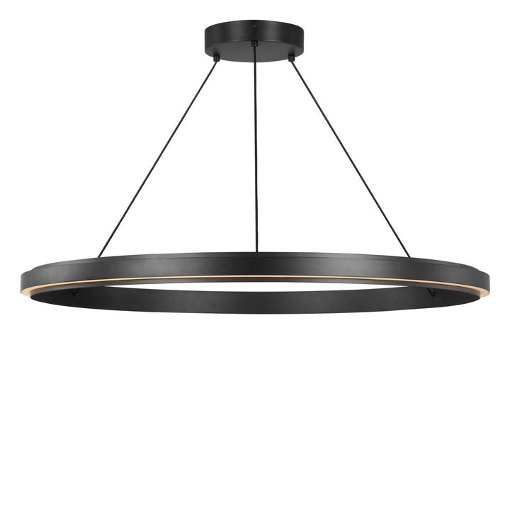 Aro LED Chandelier in Midnight Black Generation Lighting Canada