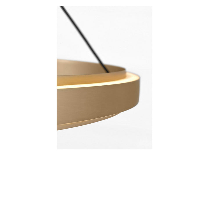 Aro LED Chandelier in Satin Brass Generation Lighting Canada
