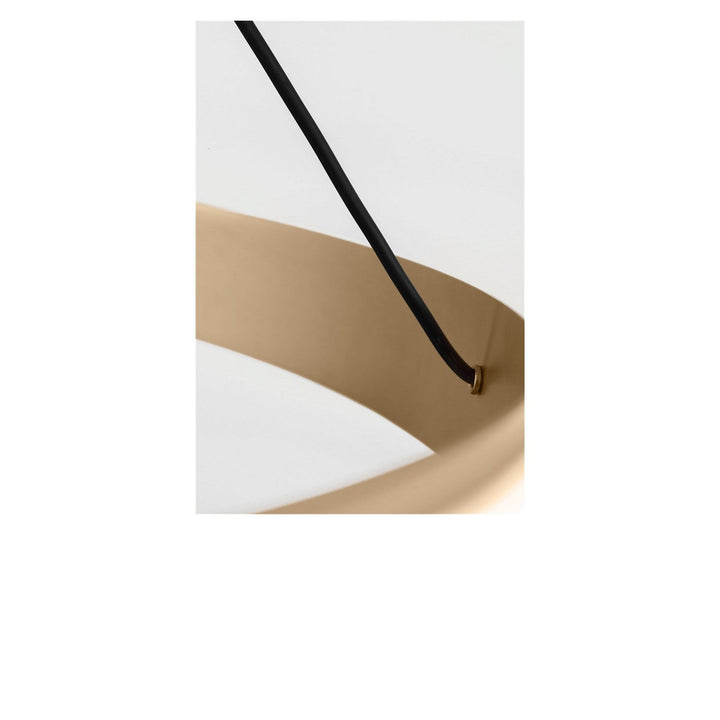 Aro LED Chandelier in Satin Brass Generation Lighting Canada