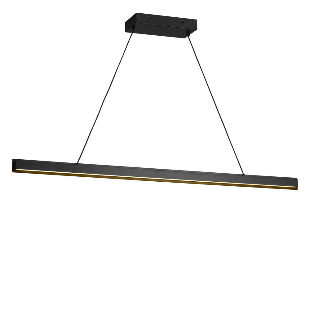 Aro Linear Chandelier in Midnight Black Generation Lighting Canada