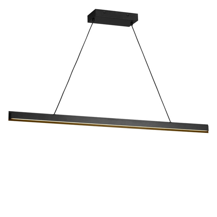 Aro Linear Chandelier in Midnight Black Generation Lighting Canada