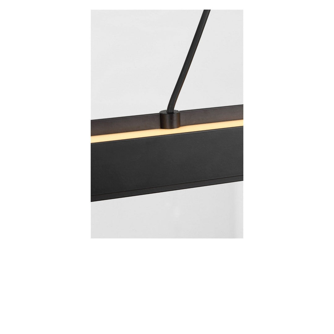 Aro Linear Chandelier in Midnight Black Generation Lighting Canada