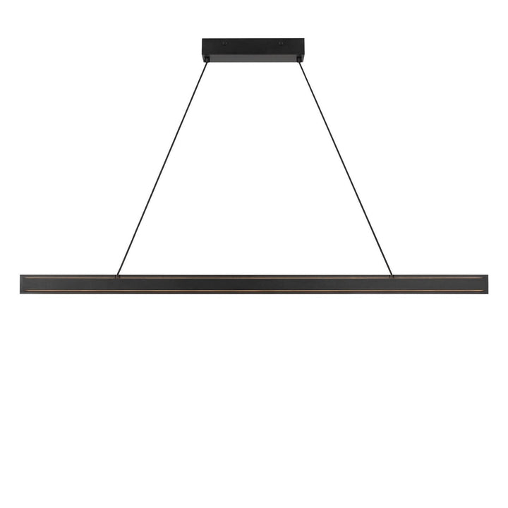 Aro Linear Chandelier in Midnight Black Generation Lighting Canada
