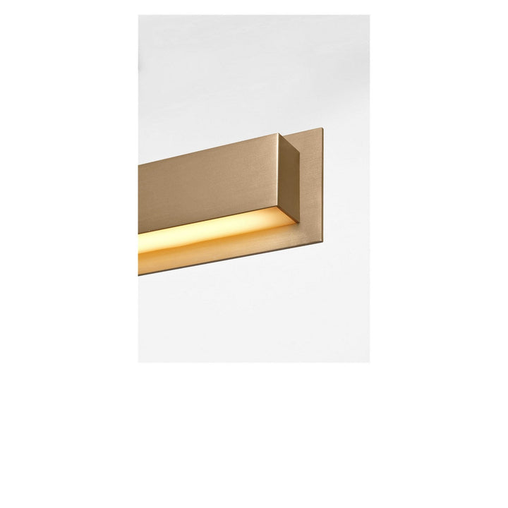 Aro Linear Chandelier in Satin Brass Generation Lighting Canada