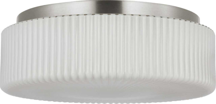 Axira Two Light Flush Mount in Brushed Nickel Generation Lighting Canada