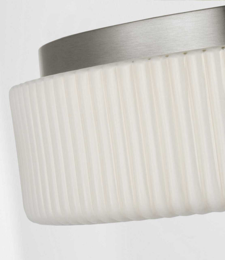 Axira Two Light Flush Mount in Brushed Nickel Generation Lighting Canada